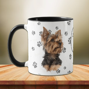 Liebe meines Yorkshire Terrier Hund Pfotenabdruck Tasse