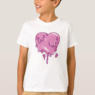 Liebe Melt Pixel Art T-Shirt