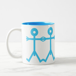 Liebe Men Icon 2006 Art Blue Zweifarbige Tasse