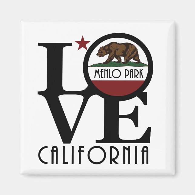 Liebe Menlo Park California Magnet (Vorne)