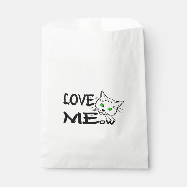 Liebe MEow Geschenktütchen (Vorderseite)