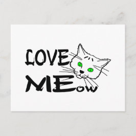 Liebe MEow Postkarte