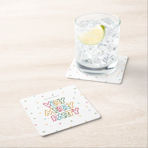 Liebe Merry & Bright Party Rechteckiger Pappuntersetzer