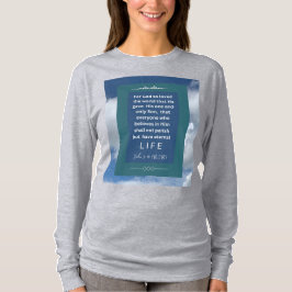 Liebe Message - John 3-16 - Long Sleeve Lt Gray T-Shirt