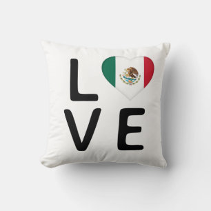 Liebe - Mexiko Flag Kissen