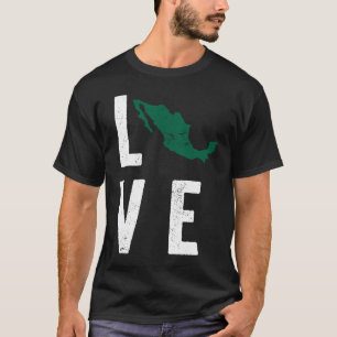 Liebe Mexiko Karte Mexikanisches Grito de Dolores  T-Shirt