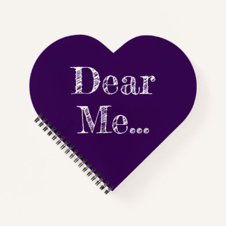 Liebe mich .. Dunkles violettes Spiralnotizbuch Notizbuch