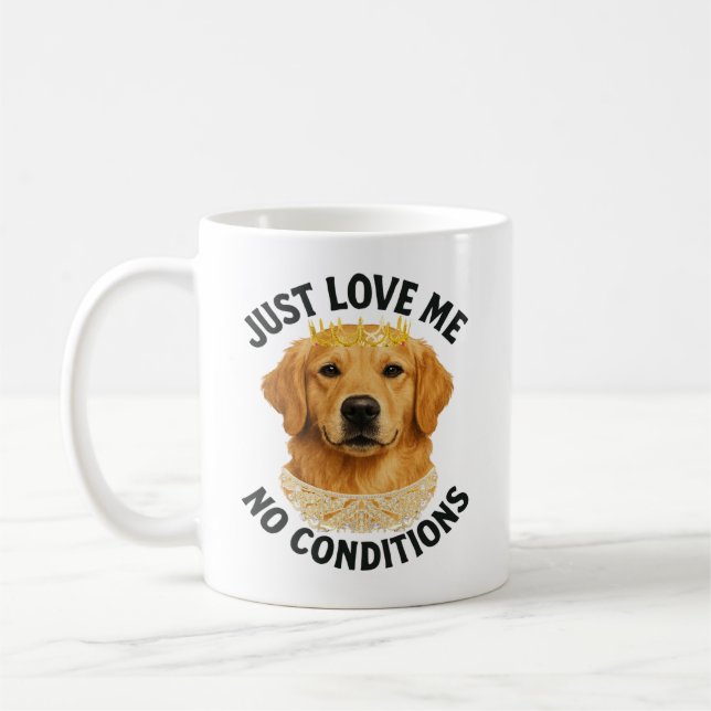 Liebe mich einfach. Ohne Bedingungen Kaffeetasse (Links)
