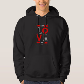 Liebe mich einfach Sarkastisch Hoodie