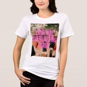 Liebe mich ewig Baby Neon Cyberpunk Hochzeits-Di Tri-Blend Shirt