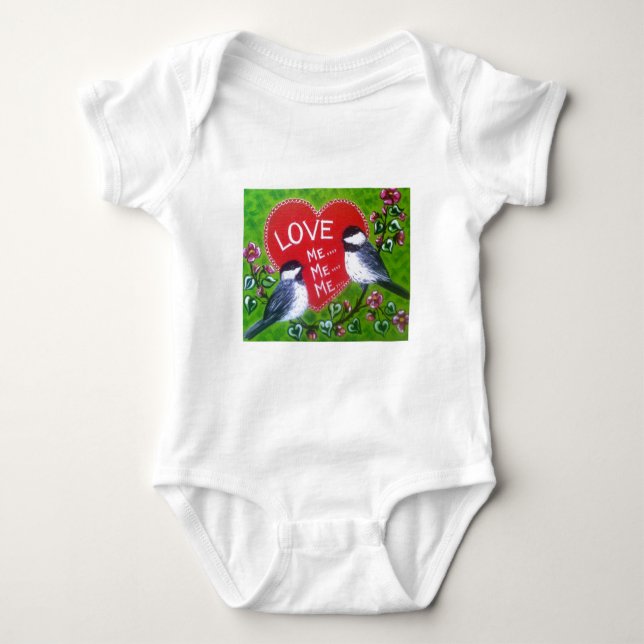 "Liebe MICH...MICH..Mich" Baby Strampler (Vorderseite)
