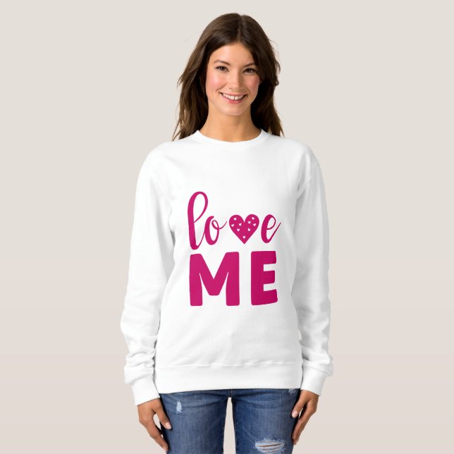 Liebe mich sweatshirt (Vorne ganz)