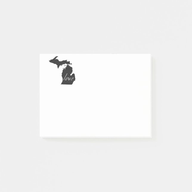 Liebe Michigan Post-it Klebezettel (Vorderseite)