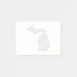 Liebe Michigan Post-it Klebezettel