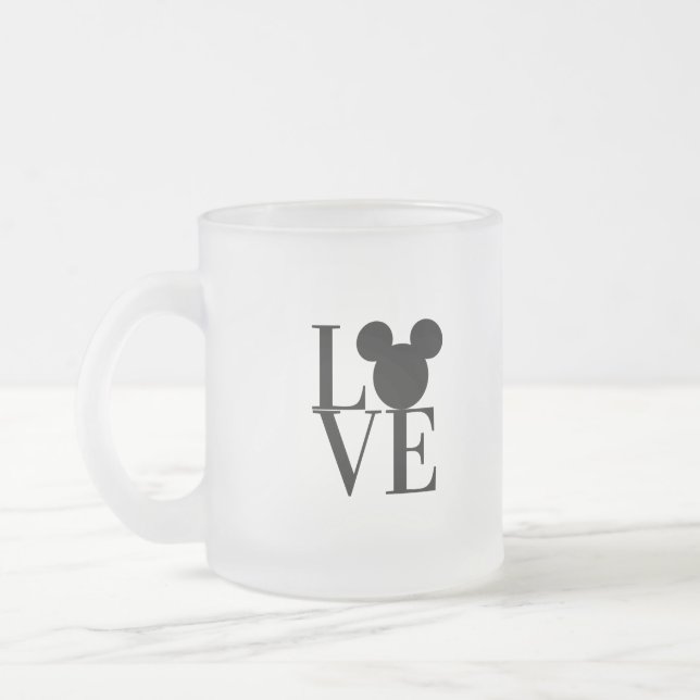 Liebe-Mickey, Liebe-Maus, lustiger Mickey  Mattglastasse (Links)