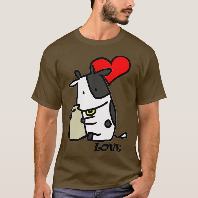 Liebe Milchkühe T-Shirt (Vorderseite)