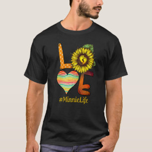 Liebe Minnie Leben Oma Sonnenblume Muttertag T-Shirt