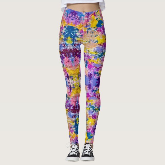 Liebe mir ein paar Abstrakte Leggings (Vorderseite)