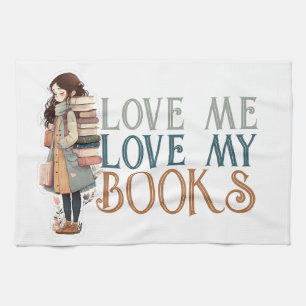 Liebe mir Liebe meine Bücher Rucksack Geschirrtuch