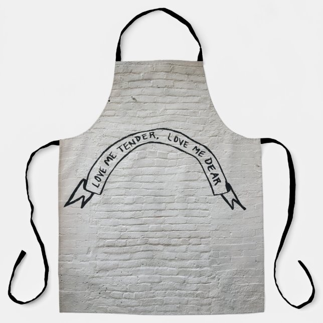 Liebe mir zart Liebe mir liebe Wandziffern Schürze (Vorderseite)