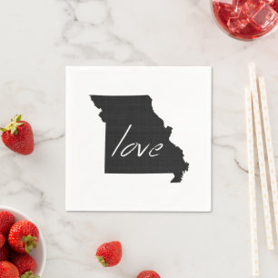 Liebe Missouri Shaped Chalkboard Show Me Missouria Serviette