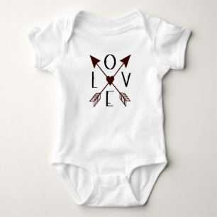 Liebe mit Arrows Baby Body Anzug Strampler