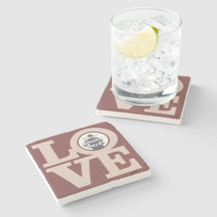 LIEBE mit benutzerdefinierten FOTO-Untersetzer Steinuntersetzer