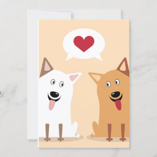 Liebe mit Corgis anzeigen Feiertagskarte
