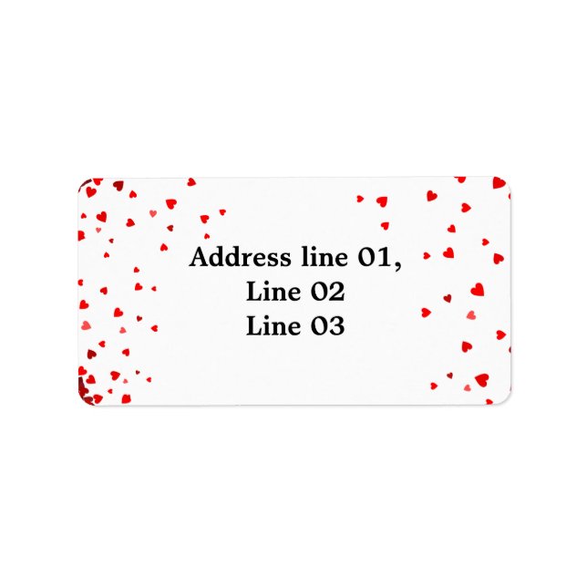 Liebe mit Dankbarkeit Adressaufkleber (Vorne)