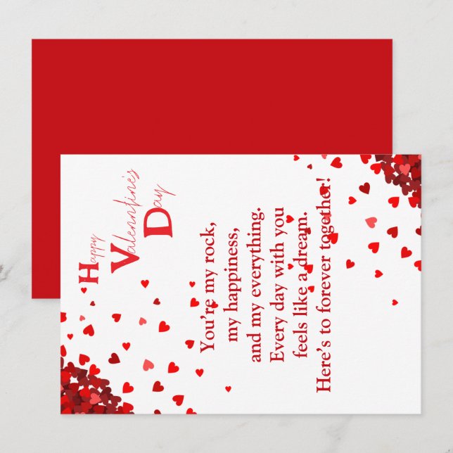 Liebe mit Dankbarkeit Karte (Vorne/Hinten)