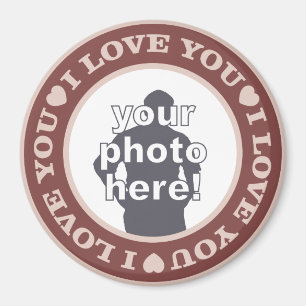 LIEBE mit dem benutzerdefinierten FOTO-Magnet Magnet