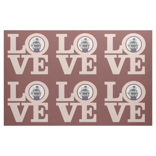 LIEBE mit dem eigenen FOTO Stoff (Fat Quarter (45,7 x 55,9 cm))