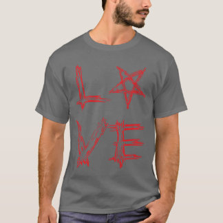 LIEBE mit der Pentagram-Familie T-Shirt