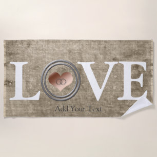 Liebe mit diesem Ring von Shirley Taylor Strandtuch