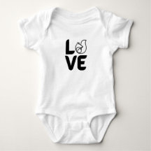 Liebe mit Fuchs Süßes Waldtier Baby Bodysuit