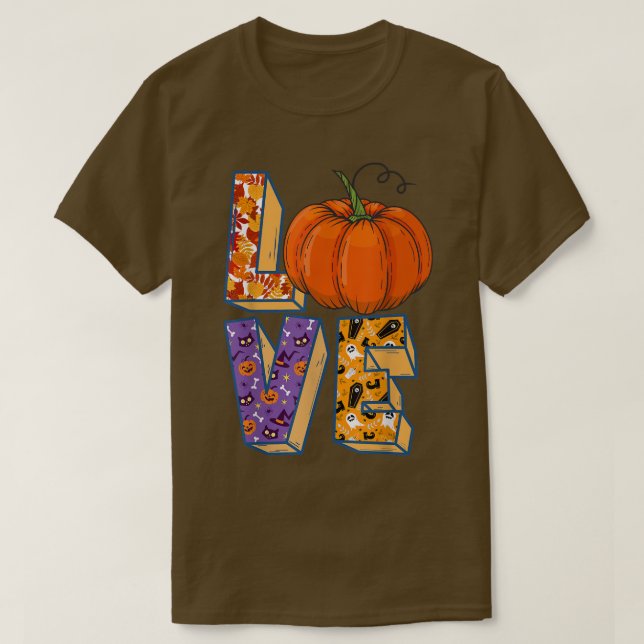 Liebe mit Halloween, Spider, Skelett, Hexenhut P T-Shirt (Design vorne)
