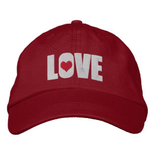 Liebe mit Herzdetails Bestickte Baseballkappe