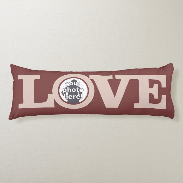 LIEBE mit IHREM FOTO-Kissen Seitenschläferkissen (Vorderseite)