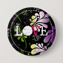 Liebe mit lustigen Texten auf blumengeschmücktem H