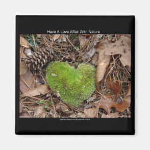 Liebe mit Nature Moss Herzgeschenken Magnet