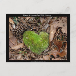 Liebe mit Nature Moss Herzgeschenken Postkarte