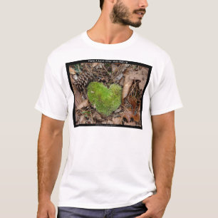 Liebe mit Nature Moss Herzgeschenken T-Shirt