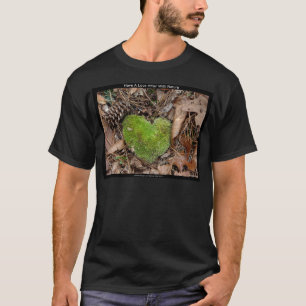 Liebe mit Nature Moss Herzgeschenken T-Shirt