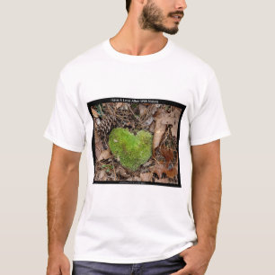 Liebe mit Nature Moss Herzgeschenken T-Shirt