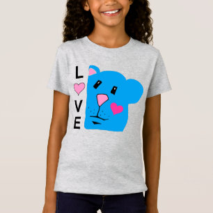 Liebe mit Niedlichen Chipmunk-Girls T-Shirt
