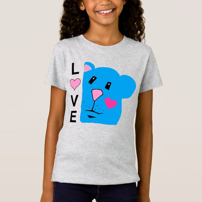 Liebe mit Niedlichen Chipmunk-Girls T-Shirt (Vorderseite)