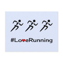 Liebe mit Piktogramm blass blauer Postkarte