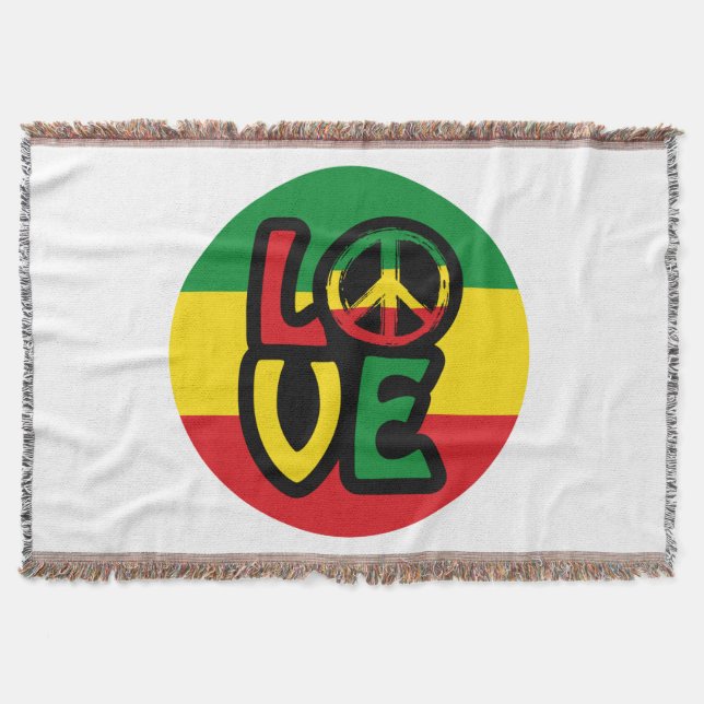 LIEBE mit Ruhesymbol, Reggae-Stil Decke (Vorderseite)