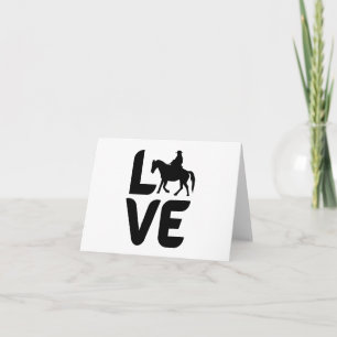 Liebe mit Western Pferd als O BLANK Karte