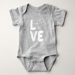 Liebe mit Ziege als O Baby Strampler